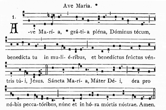 Ave Maria Gregoriano semplice